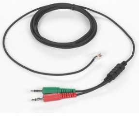 Sennheiser PC kabel RJ10 - 2x 3,5mm