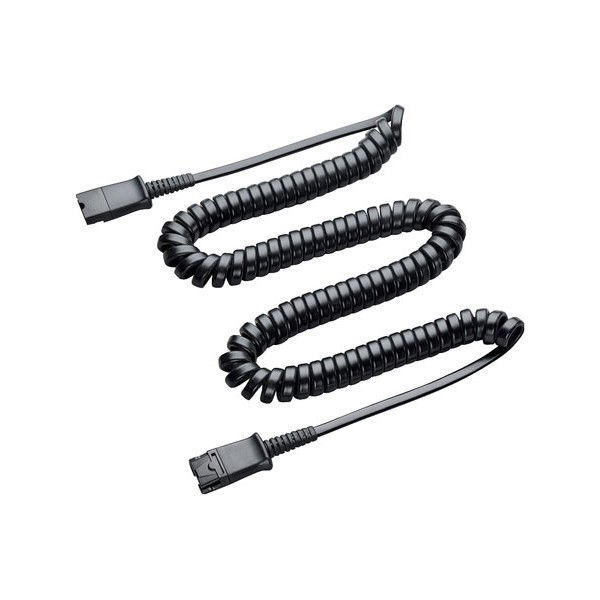 PL-CABLEQD-QD Om meer bewegingsvrijheid te creëren rondom uw werkplek kunt u middels deze extension cord de kabel van uw Poly headset verlengen met ongeveer 2 meter.