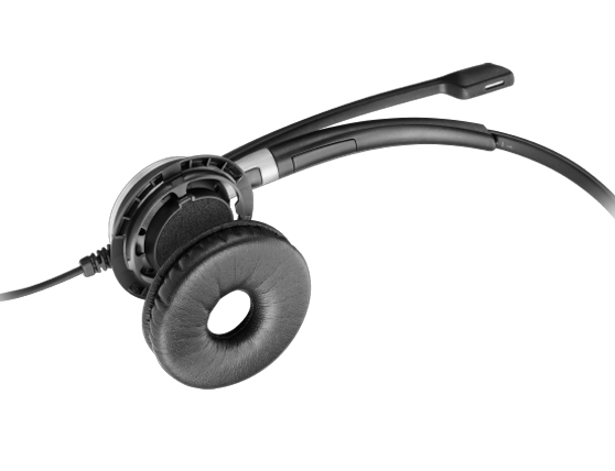 SE-504556 Premium, wired, single-sided headset with Easy Disconnect optimized for use with desk phones. Designed for contact center and office professionals requiring outstanding sound performance, high-quality durable design and exceptional wearing comfort.