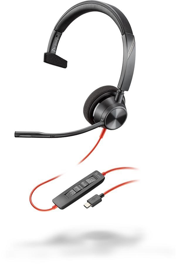 Poly Blackwire 3310 USB-C Mono headset