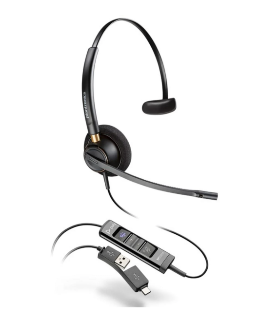 HP-783R1AA Mono USB headset with noise-cancelling mic, designed for Microsoft Teams. Lightweight, durable, and ideal for professional use.