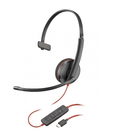 Poly Blackwire 3210 Monaural USB-C/A