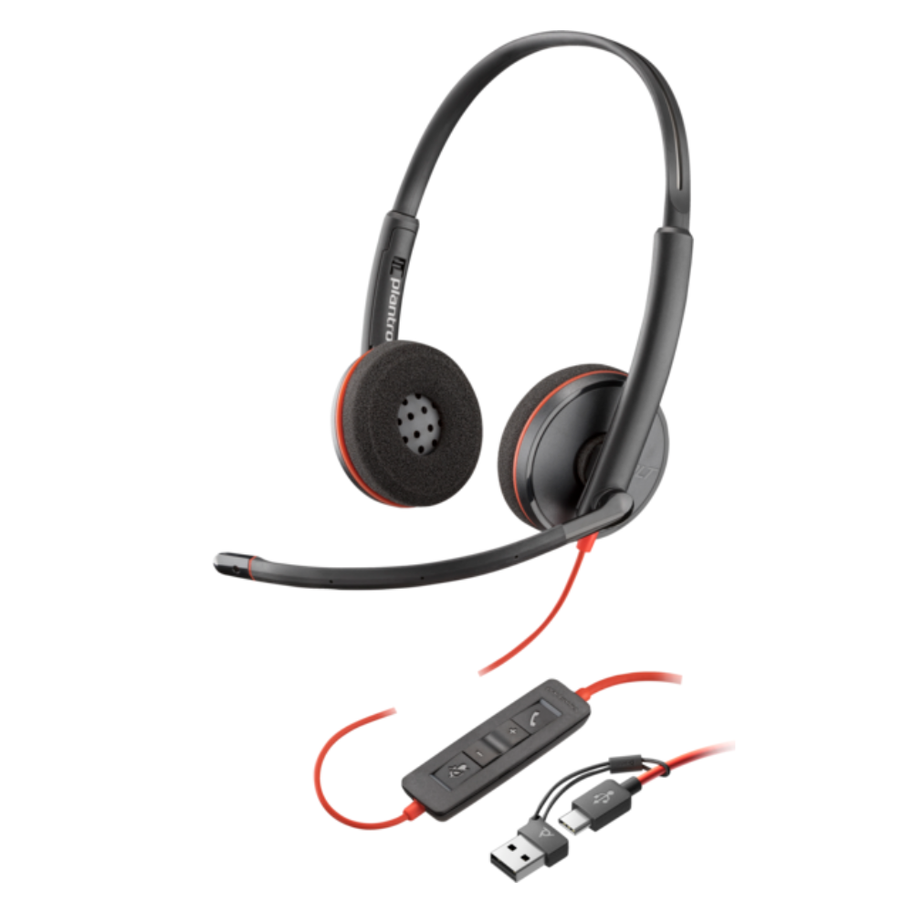 HP-8X228AA De bedrade UC-headsets uit de Blackwire 3200-serie zijn duurzaam, lichtgewicht, eenvoudig in gebruik en verkrijgbaar in verschillende connectiviteits- en draagopties.
