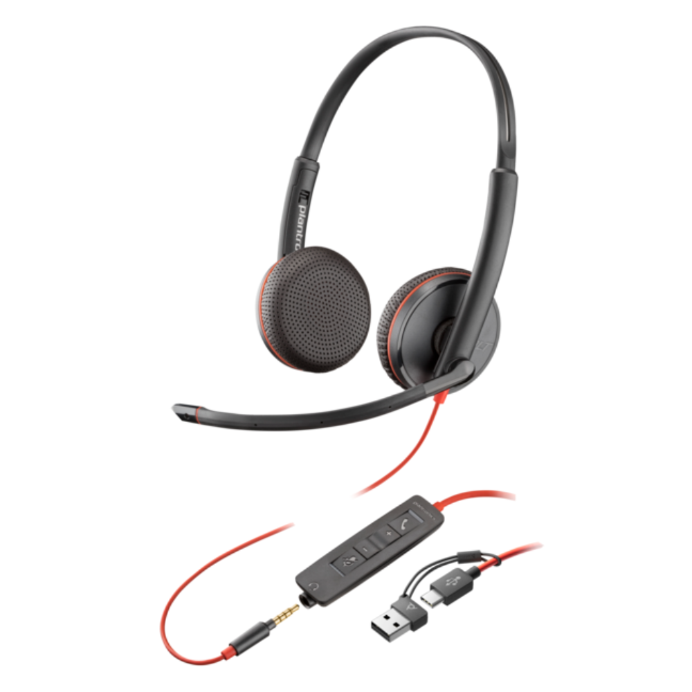 HP-8X229AA De bedrade UC-headsets uit de Blackwire 3200-serie zijn duurzaam, lichtgewicht, eenvoudig in gebruik en verkrijgbaar in verschillende connectiviteits- en draagopties.