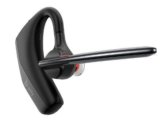 HP-AV4P5AA Draadloze Poly Voyager Legend 30 mono-headset: Bluetooth 5.1, noise-cancelling microfoon, WindSmart™-technologie, Microsoft Teams-certificering en tot 7 uur spreektijd voor heldere gesprekken.