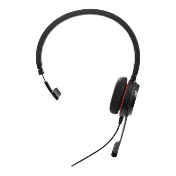 JA5393-829-369 Monoheadset met USB en 3,5mm jack, gespreksbediening en ruisonderdrukking voor professioneel dagelijks gebruik.