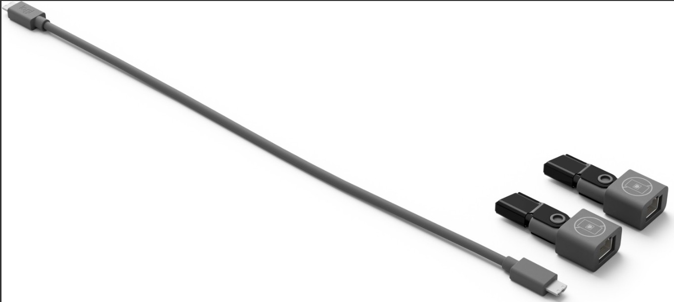 LO-952-000181 CAT coupler for extending Rally Mic Pod installations. Ensures seamless connectivity and clean cable integration in meeting rooms.