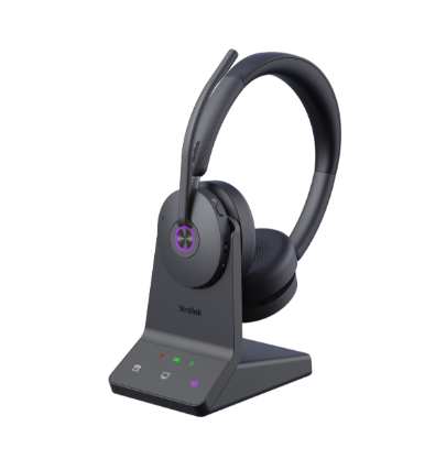 YE-1208655 DECT- en Bluetooth-headset met hybride ANC, vier microfoons en Teams-certificatie. Comfortabel voor gebruik de hele dag.