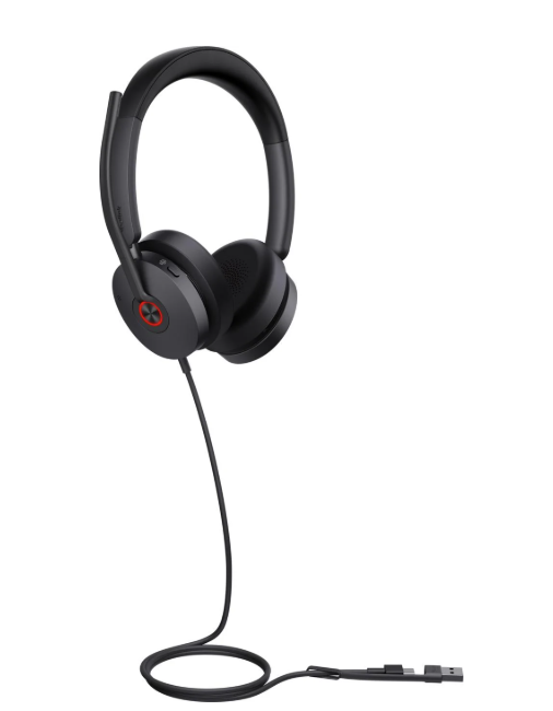YE-1308151 Premium stereo USB headset with dual connectivity and Teams certification. Crystal-clear audio, hybrid work-ready, plug-and-play.
